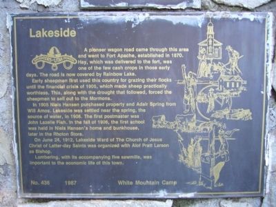 Lakeside Marker image. Click for full size.