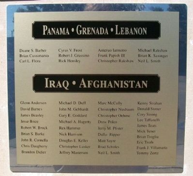 Frontenac Veterans Recent Conflicts Honor Roll image. Click for full size.