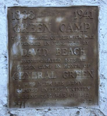 Green Camp Marker image. Click for full size.