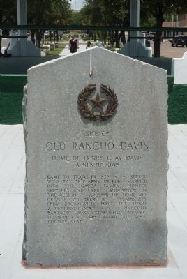 Site of Old Rancho Davis Marker. Click for full size. Site of Old Rancho Davis Marker image. Click for full size.