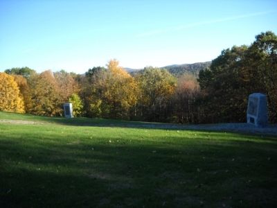 Markers on the Bennington Battlefield. Click for full size. Markers on the Bennington Battlefield image. Click for full size.