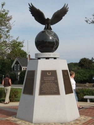 Gloucester World War II Monument image. Click for full size.