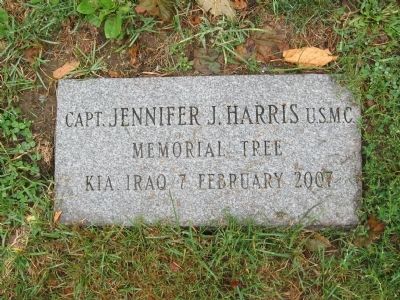 Capt. Jennifer J. Harris U.S.M.C. Marker. Click for full size. Capt. Jennifer J. Harris U.S.M.C. Marker image. Click for full size.