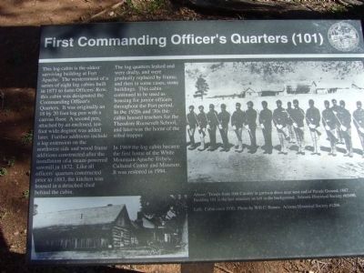 First Commanding Officer's Quarters Marker. Click for full size. First Commanding Officer's Quarters Marker image. Click for full size.