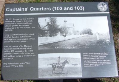 Captain's Quarters (102 and 103) Marker image. Click for full size.