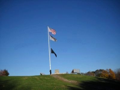 Marker on the Bennington Battlefield image. Click for full size.