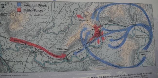 Bennington Battle Map image. Click for full size.