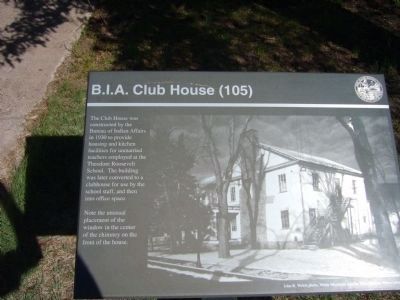 B.I.A. Club House Marker image. Click for full size.