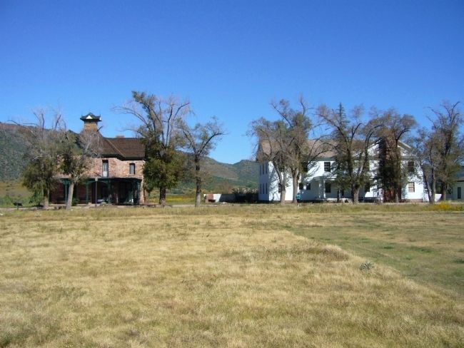 Commanding Officers' Quarters on left & B.I.A. Club House on right.. Click for full size. Commanding Officers' Quarters on left & B.I.A. Club House on right. image. Click for full size.