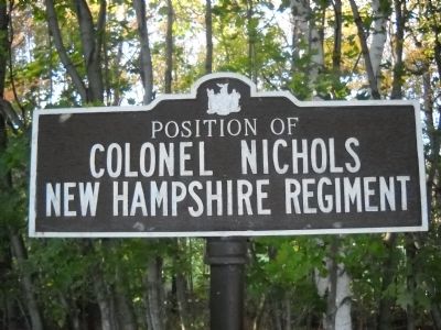 New Hampshire Regiment Marker image. Click for full size.
