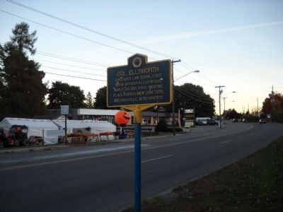 Marker in Mechanicville. Click for full size. Marker in Mechanicville image. Click for full size.