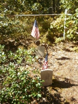 Only one headstone is legible. Charles Wills, child, died 1839. image. Click for full size.