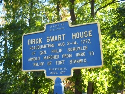 Dirck Swart House Marker image. Click for full size.