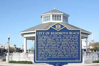 City of Rehoboth Beach Marker image. Click for full size.