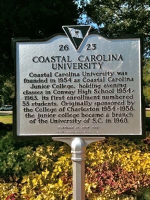 Coastal Carolina University Marker (front) image. Click for full size.