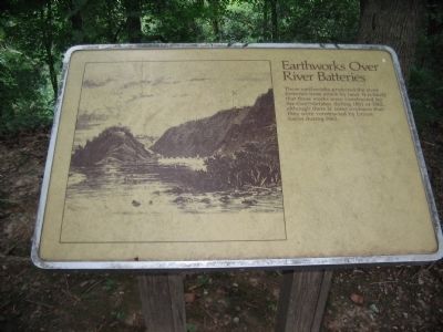 Earthworks Over River Batteries Marker. Click for full size. Earthworks Over River Batteries Marker image. Click for full size.