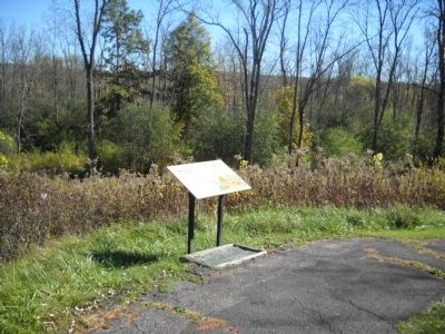 Marker on the Saratoga Battlefield image. Click for full size.