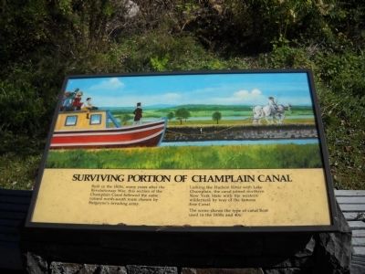 Surviving Portion of Champlain Canal Marker image. Click for full size.