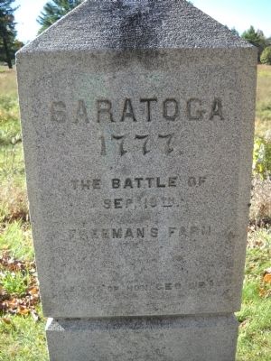 Saratoga 1777 Marker image. Click for full size.