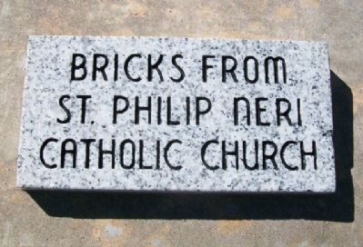Bricks from Neri Church Marker image. Click for full size.
