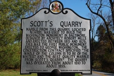 Scott's Quarry Marker image. Click for full size.
