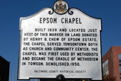 Epsom Chapel Marker image. Click for full size.