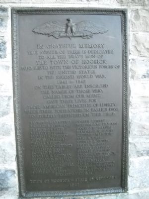 Hoosick World War II Marker. Click for full size. Hoosick World War II Marker image. Click for full size.