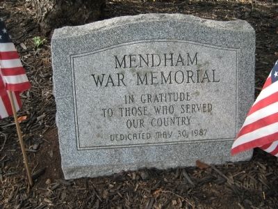 Mendham Township War Memorial image. Click for full size.