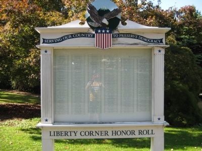 Libert Corner Honor Roll - Left Side of Monument image. Click for full size.