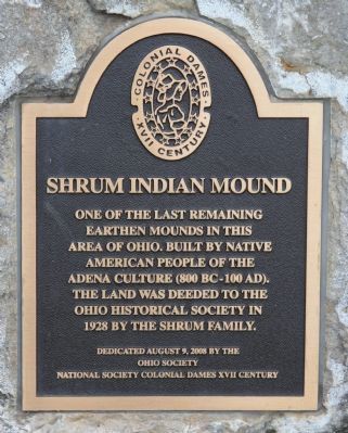 Shrum Indian Mound Marker image. Click for full size.