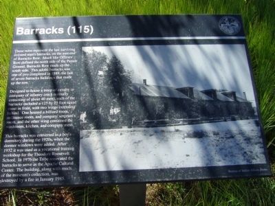 Barracks Marker. Click for full size. Barracks Marker image. Click for full size.