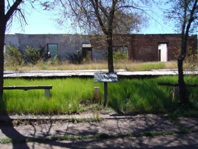 The Barracks Ruins and Marker. Click for full size. The Barracks Ruins and Marker image. Click for full size.