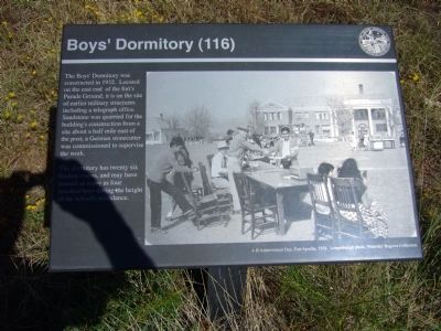 Boys' Dormitory Marker image. Click for full size.
