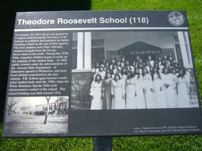 Theodore Roosevelt School (118) Marker image. Click for full size.
