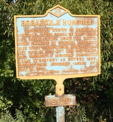 Broadkiln Hundred Marker. Click for full size. Broadkiln Hundred Marker image. Click for full size.