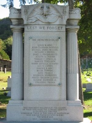 Haverstraw World War I Monument image. Click for full size.