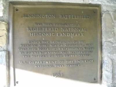 Bennington Battlefield Marker image. Click for full size.