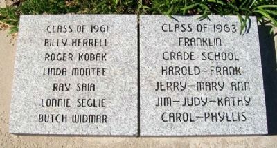 Franklin Grade School Classes Paver. Click for full size. Franklin Grade School Classes Paver image. Click for full size.