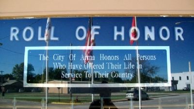 Arma Veterans Memorial Dedication. Click for full size. Arma Veterans Memorial Dedication image. Click for full size.