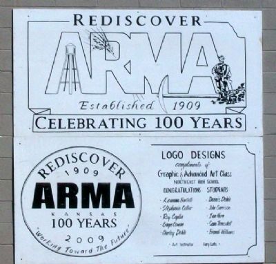 Arma Centennial Logo 2009 image. Click for full size.