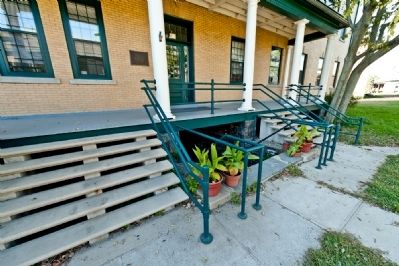 Fort Hancock Barracks 22 Rear Entrance image. Click for full size.