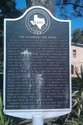 The Cassinelli Gin House Marker image. Click for full size.