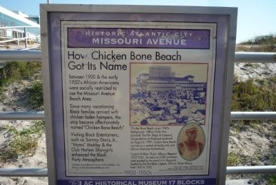 "How Chicken Bone Beach Got Its Name" Marker image. Click for full size.