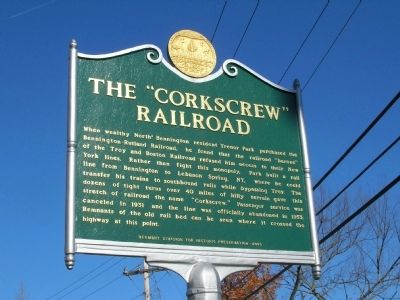 The "Corkscrew" Railroad Marker image. Click for full size.
