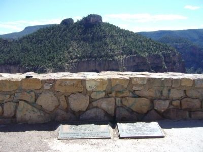 Becker Butte Lookout Marker is marker on the left image. Click for full size.