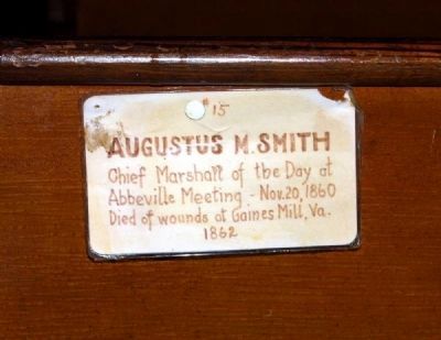 Trinity Episcopal Church Member Plaque #15 -<br>Augustus M. Smith image. Click for full size.