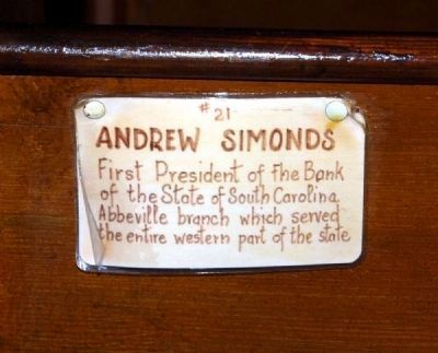 Trinity Episcopal Church Member Plaque #21 -<br>Andrew Simonds image. Click for full size.