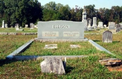 Ellison Family Monument -<br>East Side image. Click for full size.