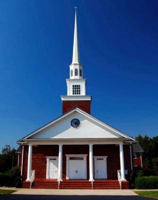 Big Creek Baptist Church -<br>Portico image. Click for full size.