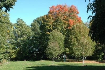 Wilson Farmhouse Marker in Prospect Park. Click for full size. Wilson Farmhouse Marker in Prospect Park image. Click for full size.
